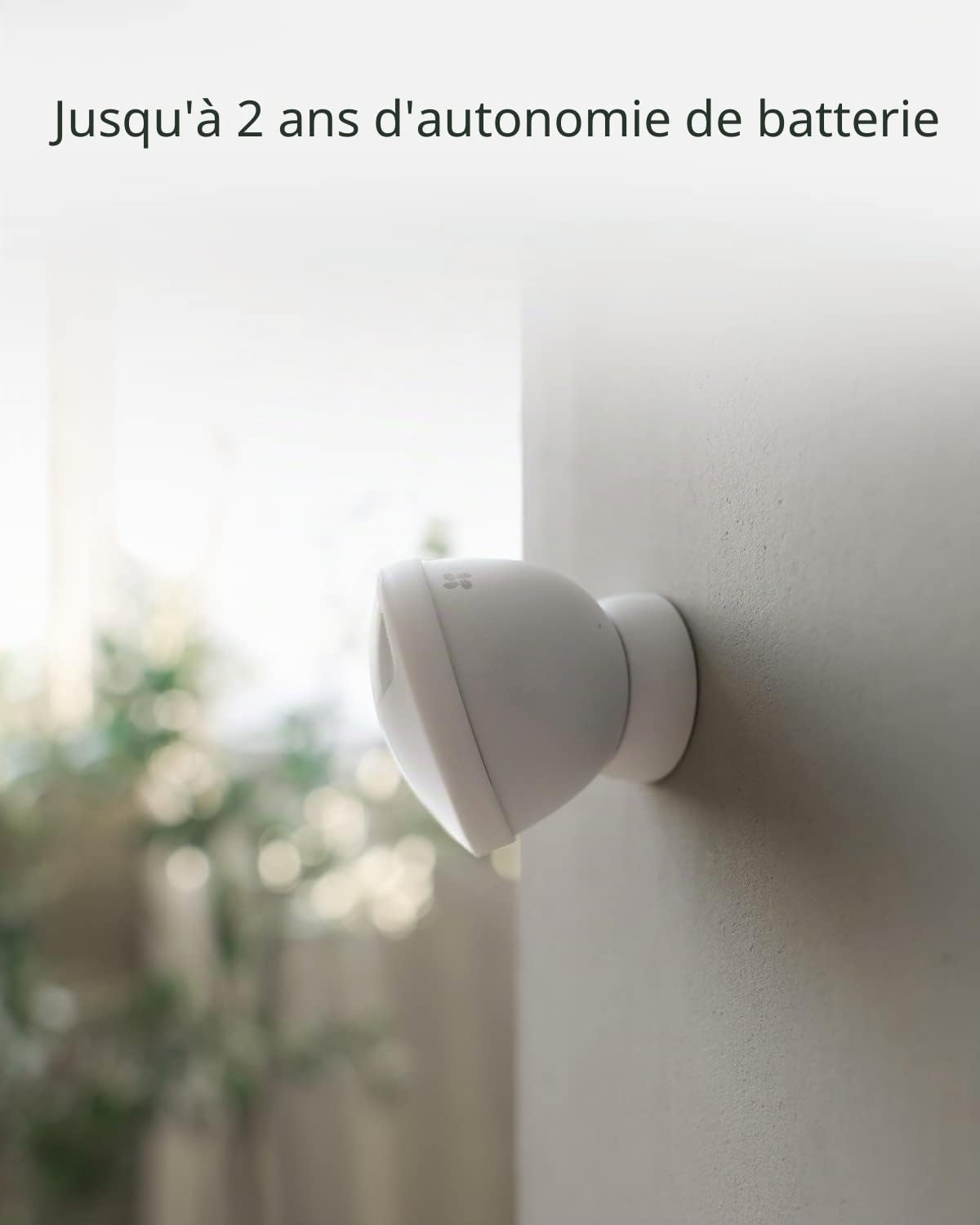 EZVIZ T1C Détecteur de Mouvement, Réglable à 360°, Détection des mouvements Humains, Autonomie de 2 Ans, Compatible EZVIZ Home Alarm, il Faut Fonctionne avec Le Centrale A3