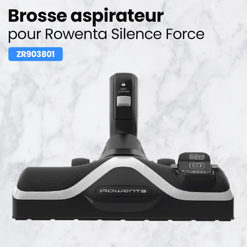 Anakel Home Brosse d'aspirateur PowerGlide ZR903801 Compatible avec les Aspirateurs Silence Force et X-Trem Power avec Système de Verrouillage, conçue pour les aspirateurs sans sac