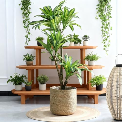 14 inch Large Seagrass Woven Planter Basket - Wicker Planter Bask...