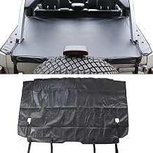 Trunk Cargo Cover for 2021 2022 2023 2024 2025 Ford Bronco 4 Door Rear Trunk Tonneau Cover Security Shield Shade Luggage Protector Interior Accessories Black