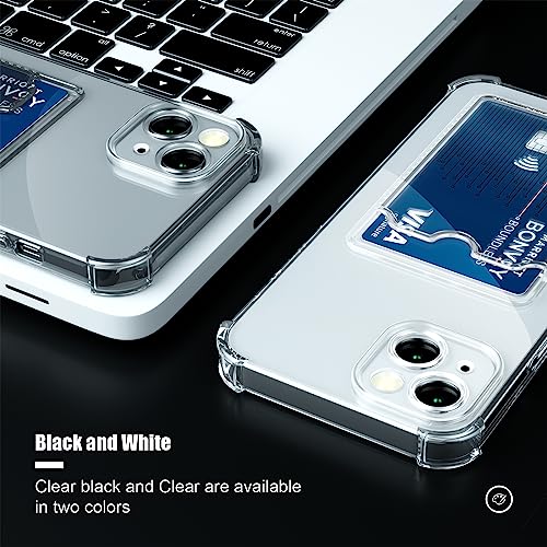 Image of AKABEILA Case for iPhone6S&6 Clear Cute Phone Case Soft TPU Wallet Case Slim Bag Cover Shockproof with Card Slot Holder