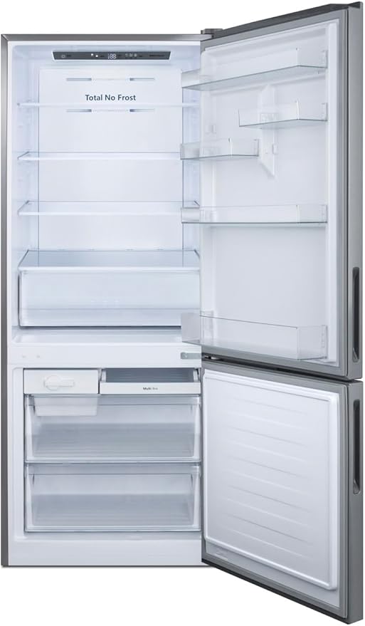 Summit Appliance FFBF279SSX 28" Wide Bottom Freezer Refrigerator, Interior LED Lighting, Stainless Steel Doors, 14.6 cu.ft Capacity, No-frost Operation, Digital Temperature Control on Fridge.com
