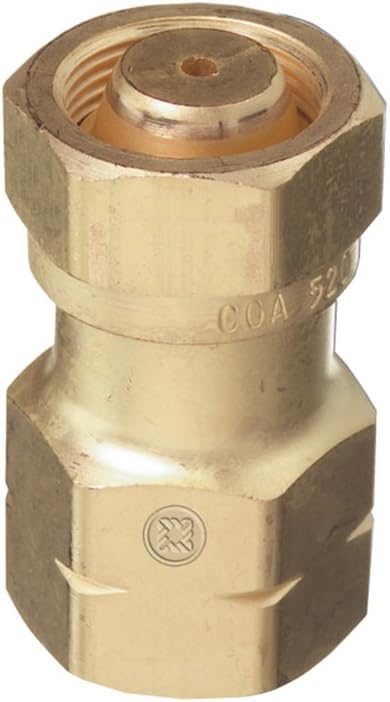 Thoroughbred TB-317 CGA-520 Valve to CGA-510 Acetylene Regulator Adapter