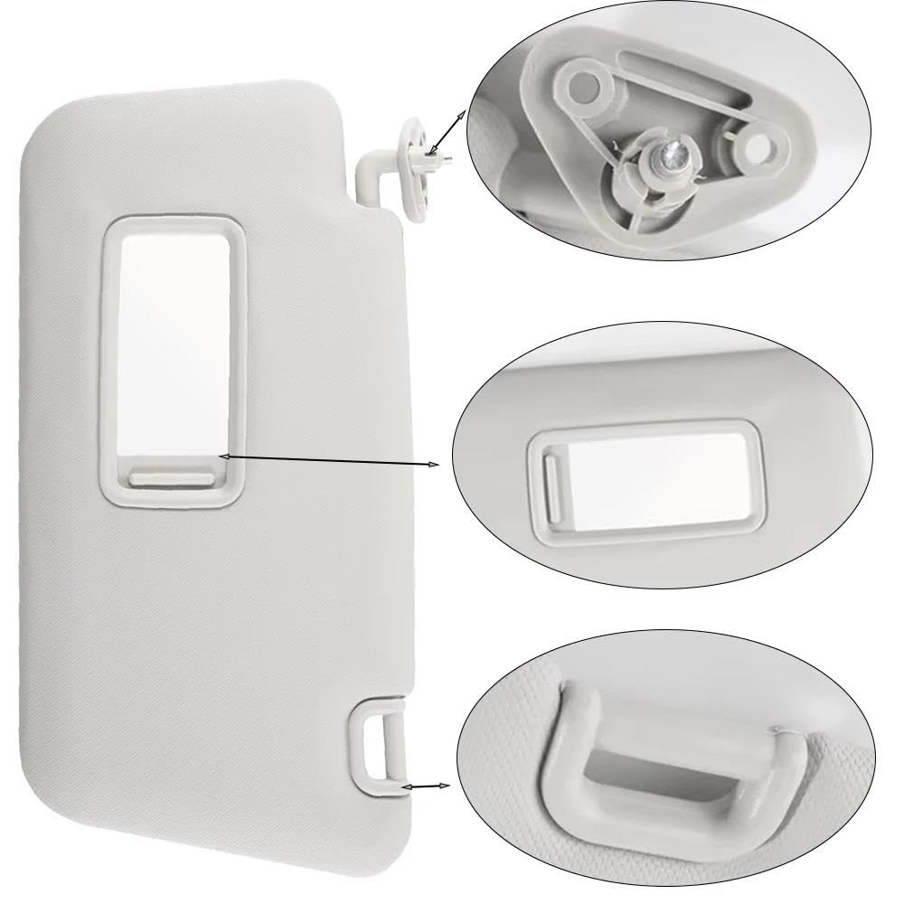 Tendine Parasole Auto Per Subaru Per Forester 2009-2013 1pc Car Interior Visiera parasole con specchio grigio lato guida sinistro 92011SC033LO Parasole Parabrezza
