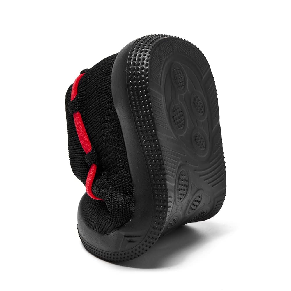 Engtoy - Zapatillas y calcetines para bebé, antideslizantes y transpirables con suela de goma suave, zapatillas de encaje para bebé niño y niña