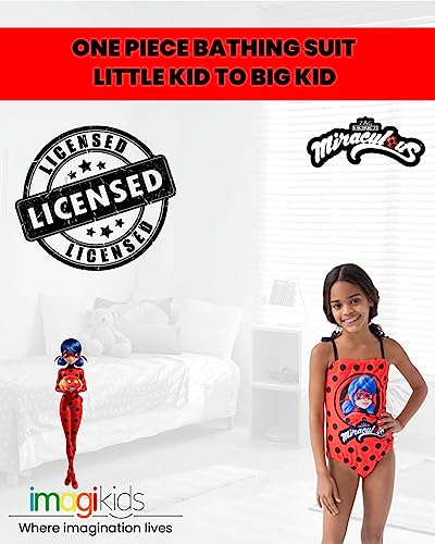 Miraculous Ladybug Girls One Piece Bathing Suit Little Kid to Big Kid3