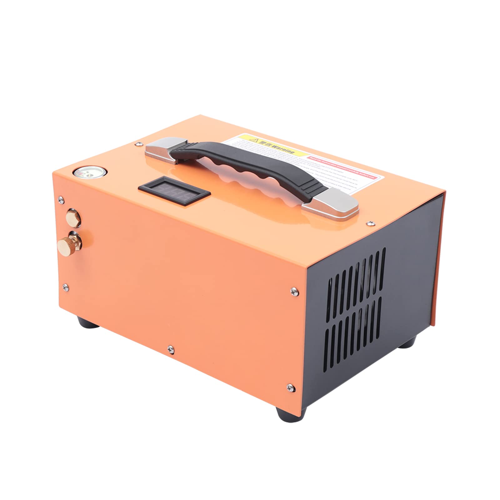 Compresor de aire, bomba de aire portátil para coche, 12 V, con termómetro manómetro y función de filtro, inflador de neumáticos, silenciador, compresor de aire comprimido para coche