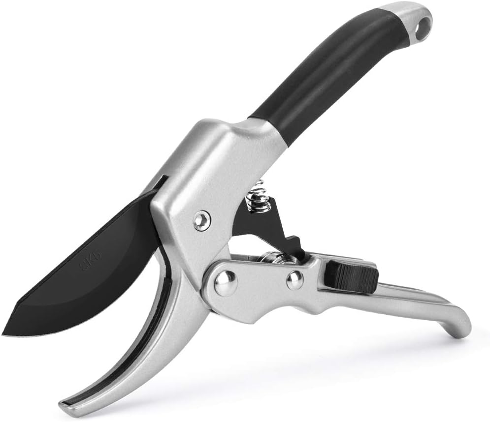 Professional Garden Pruning Shears, Premium Utility Bypass Pruning Shears, Hand Pruner, Tree Trimmers Secateurs, Pruning Scissors with High-Strength Carbon Steel Blade