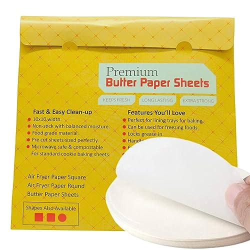 Image of Parchment Paper Rounds Non-Stick Liners Parchment Paper Rounds 9 Inch, 150 Pack