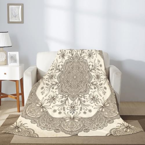 Couverture pelucheuse compacte bohème au tissage de qualité - 7