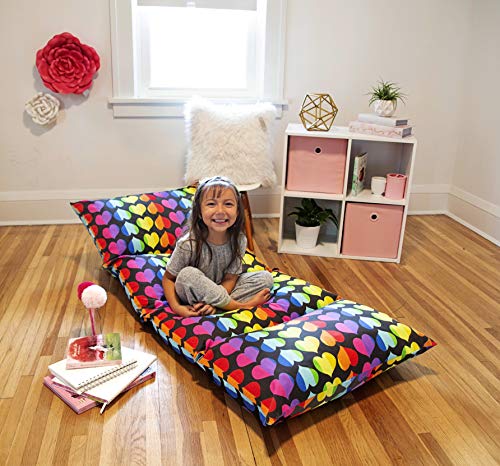 Wildkin Kids Pillow Lounger for Boys and Girls, Travel-Friendly and Perfect for Sleepovers