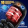 Masturbieren für Männer Masturbator Vibratorensets Penis Vibrator 9 Rotierend & 9 Hand Vibration Greifen Sex Spielzeug für die Männer Eichel Sexspielzeug Masturbatoren Taschenmuschi Solo Sex Toys #3