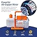 BACOENG R32 AC Vacuum Pump and Gauge Set, 5 CFM HVAC Vacuum Pump Kit for AUTO/Mini Split System, Sparkless Vacuum Pump for R1234yf R32 R134a R410a Refrigerants