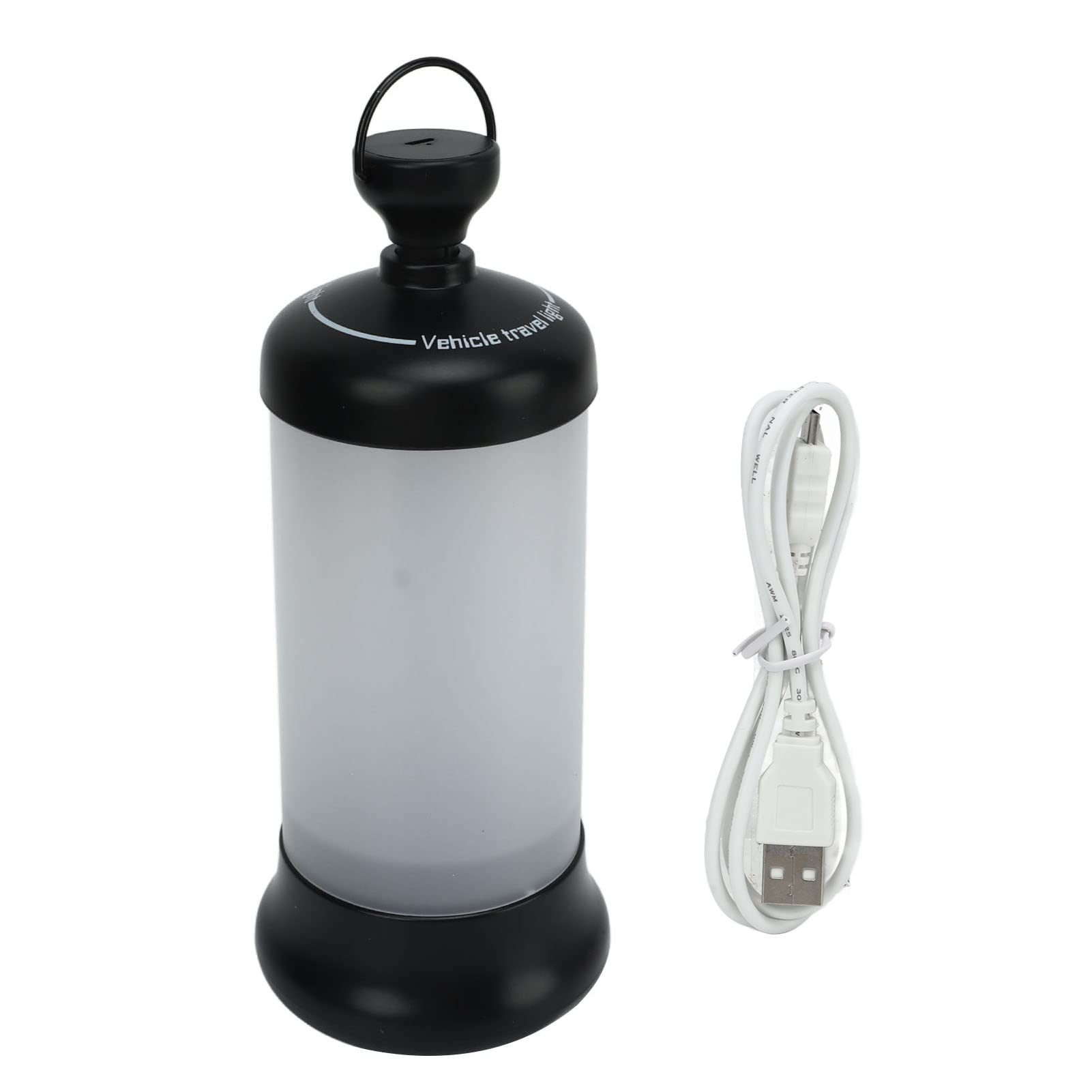 Lampes Suspendues pour Tente avec luminosité Réglable, Alimentées par Batterie, pour Camping, Utilisation en Extérieur, Matériau ABS, 1 unité (Noire)