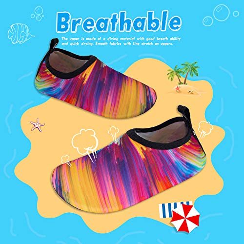 Image of WateLves Kids Water Shoes Toddler Girls Boys Barefoot Non-Slip Quick Dry Aqua Socks for Beach Swim Walking