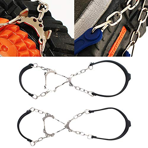 Aosong Ice Snow Grips - Funda antideslizante para botas de nieve y hielo, antideslizante, universal, antideslizante, para invierno