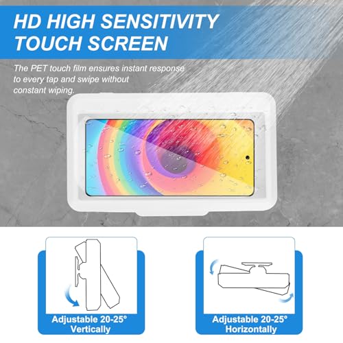 Support de téléphone de douche étanche PATIKIL x2 réglable