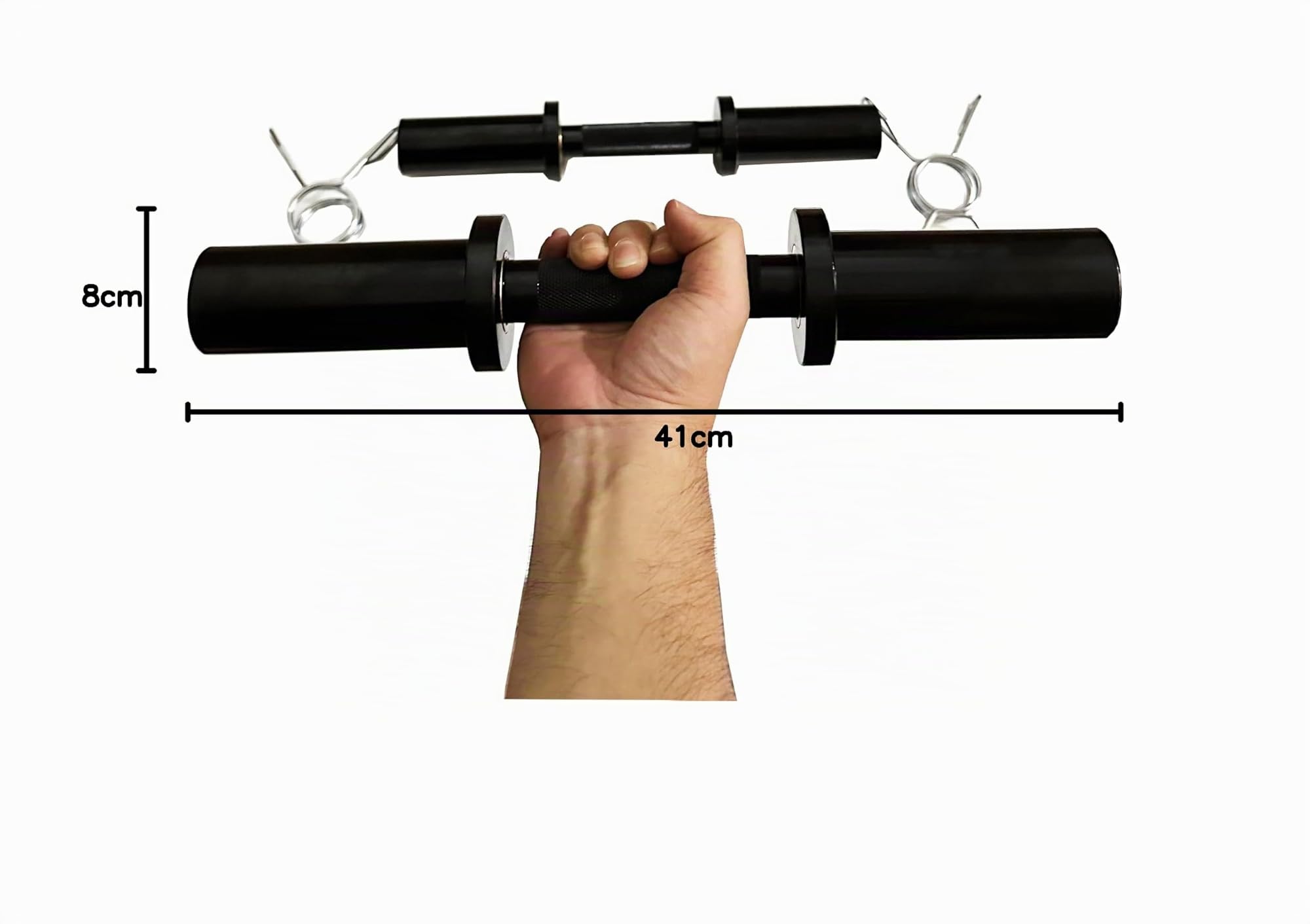 qibylift Olympic Kurzhantelstange 50mm - Verstellbare Dumbbell Bars für Hantelscheiben, gewichte hantel langhantel 16" Dumbbell Set Ideal für Home Gym & Krafttraining