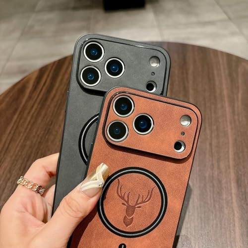 Étui iPhone 13 marron foncé idéal pour le bureau et voyage - 4