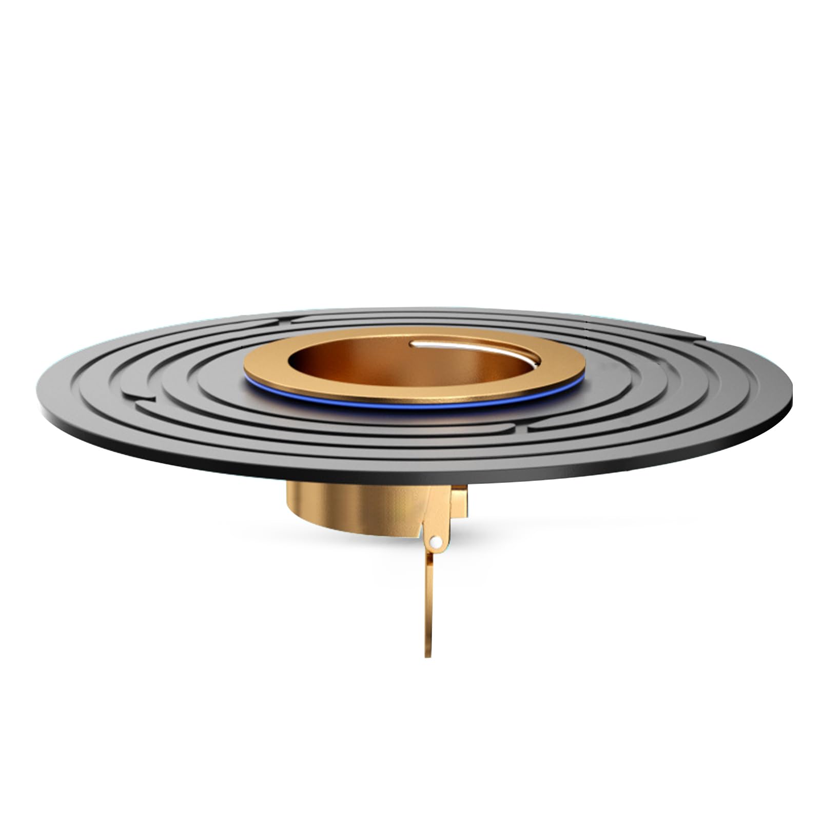 QruiLanTu Shower Floor Waste Backflow Preventer Large Caliber Variable Diameter Sealing Gasket One Way Drain Valve Floor Drain Insert Waste Plug fit Caliber32mm-42mm(Brass)