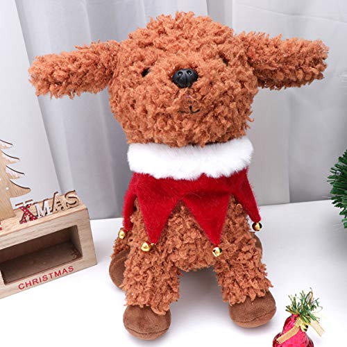 Amosfun Coleira de Cachorro de Natal Com Sinos Animais de Estimação Bandana Ajustável Pescoço de Ani