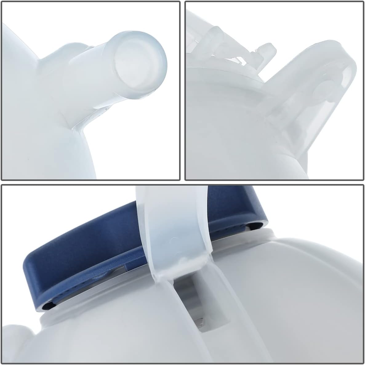 Auto Dynasty VW3014107 Factory Style Car Coolant Overflow Reservoir Tank with Cap Compatible with Audi TT VW Beetle Golf Jetta 1.8L 1.9L Turbo/ 2.0L NA/ 1.8L 2.0L 2.8L 3.2L 98-10, White