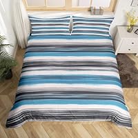 Morbuy Set di Biancheria da Letto di Matrimoniale 3D Oceano Mare Stampa, Set Copripiumino in Morbido Microfibra con Federa e Copripiumini a Cerniera