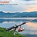 Aluminum Bank Fishing Rod Holder 2 Pack with 10 Fishing Bells - Heavy Duty Ground Spike Fish Pole Stand Rack for Shore, Surf, Beach Fishing - Great for Men