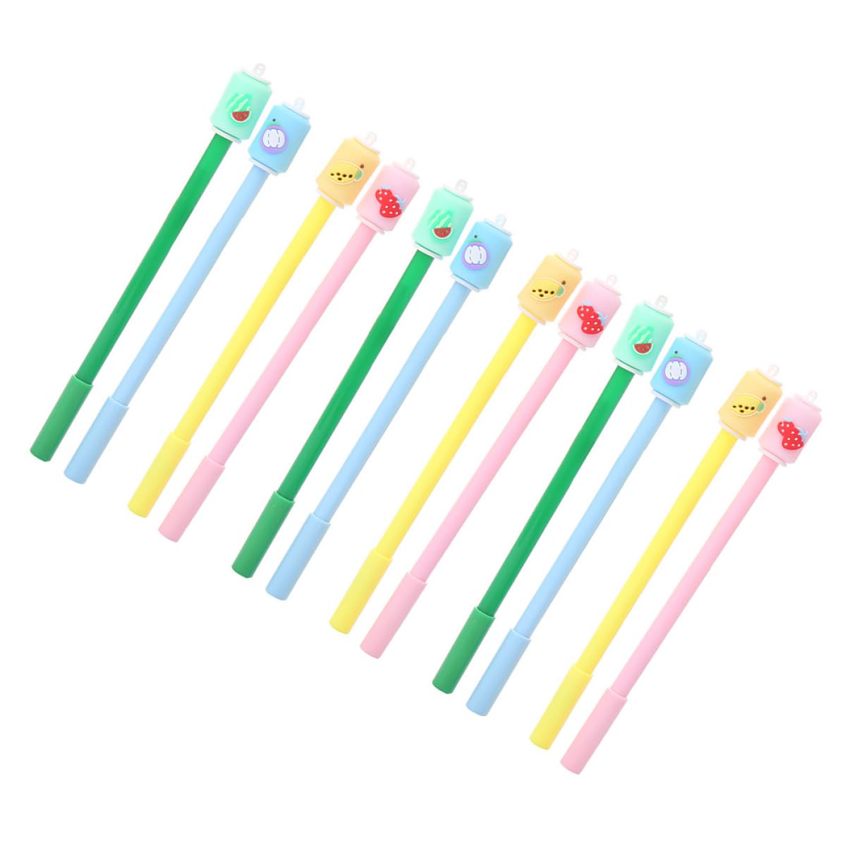 Tofficu 5 Juegos Pluma De Gel Bolígrafos De Dibujo Material De Oficina Boligrafos Gel Boligrafo Papelería De Dibujos Animados Bolígrafos De Escritura 12 Uds * 5