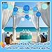 Peywot 12Pcs Blue and White Paper Lanterns Assorted Sizes (6