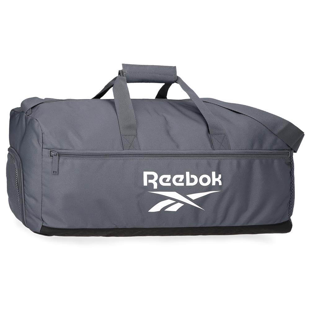 Reebok Ashland Grey Travel Bag, 55 x 25 x 25 cm, Polyester, 34.38 L, by Joumma Bags