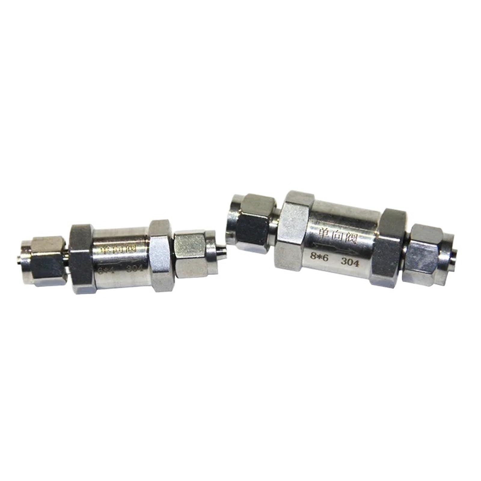 Uyzndkvsi Fit 10X6.5mm Hose 1Pcs Check Valve 1 Way Non-Return Inline 304 Stainless Steel(Fit 10X6.5mm Hose)