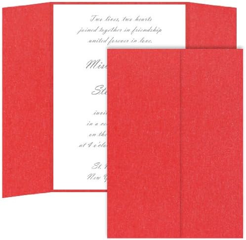 Gatefold Invitation Enclosure - 5 x 7, Metallic Jupiter, 25 pack