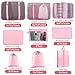 Packing Cubes for Travel - 10 Set Luggage Organizer Bags for Family, Mesh Breathable Travel Packing Cubes for Suitcases Durable Essentials Bags Set