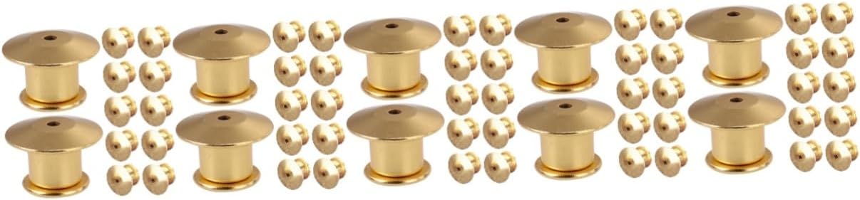 160pcs Metal Locking Pin Backs Clasp Keepers for Brooches Crafts and Badge Multi-Functional Design Easy to Use