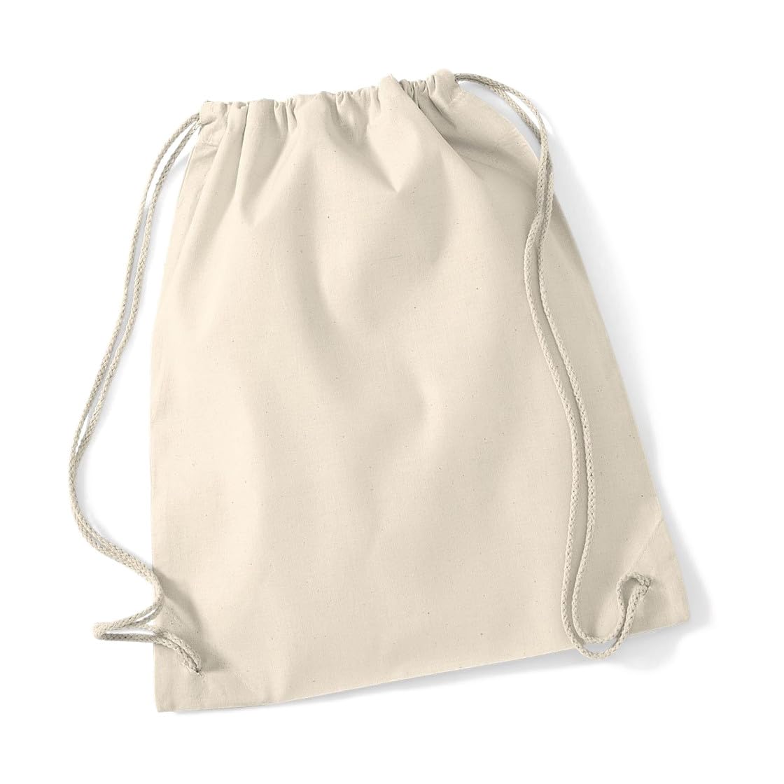 minimutz Bolsa de deporte de algodón para cerrar, bolsa de algodón para pintar, bolsa de deporte, mochila de yute, 12 l, 37 x 46 cm