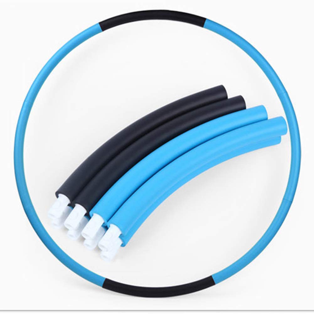 Cerchio di fitness Hula Hoops for adulti e bambini, staccabile 6/7 PCS Tubi Weighted Hula Hoop for adulti, massaggi vita sottile Hoola Hoops bambini for l'esercitazione, danza, fitness Esercizio Vita