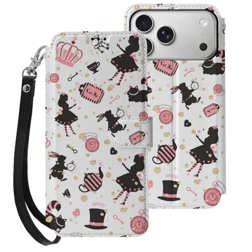 iPhone17ProMax�p�P�[�X �蒠�^ �s�v�c�̍��̃A���X �X�}�z�P�[�X �g�уJ�o�[ PU���U�[ �J�[�h���[ ���z�^ ������� �X�^���h�@�\ �ϏՌ� �S�ʕی� �A�C�t�H��17ProMax�p�P�[�X