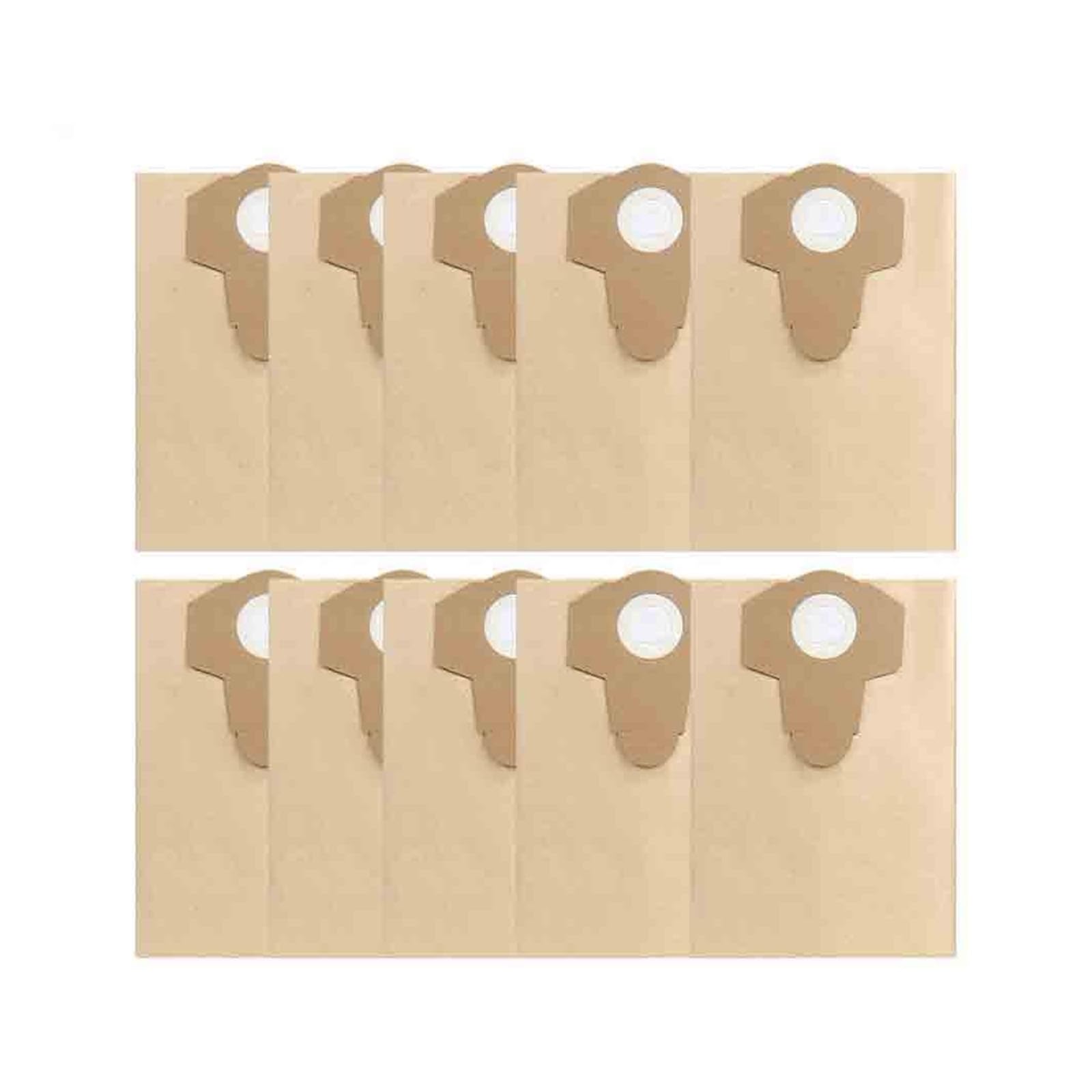 Bolsas De Papel For Aspiradoras En Seco Y Húmedo De 20 Y 30 Litros, Compatibles Con Einhell BT-VC1250S/BT-VC1250/TC-VC 18/20 Li S-Solo (5/10 Unidades)(30L-10PCS)