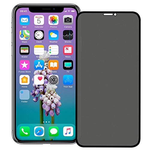 Verre Trempé pour iPhone 11 Pro Max, Anti Espion Complètement Protégé 3D Couverture complète Privacy Film Protection Ecran Vitre avec Protecteur d'objectif Verre Trempé (11 Pro Max) Cover