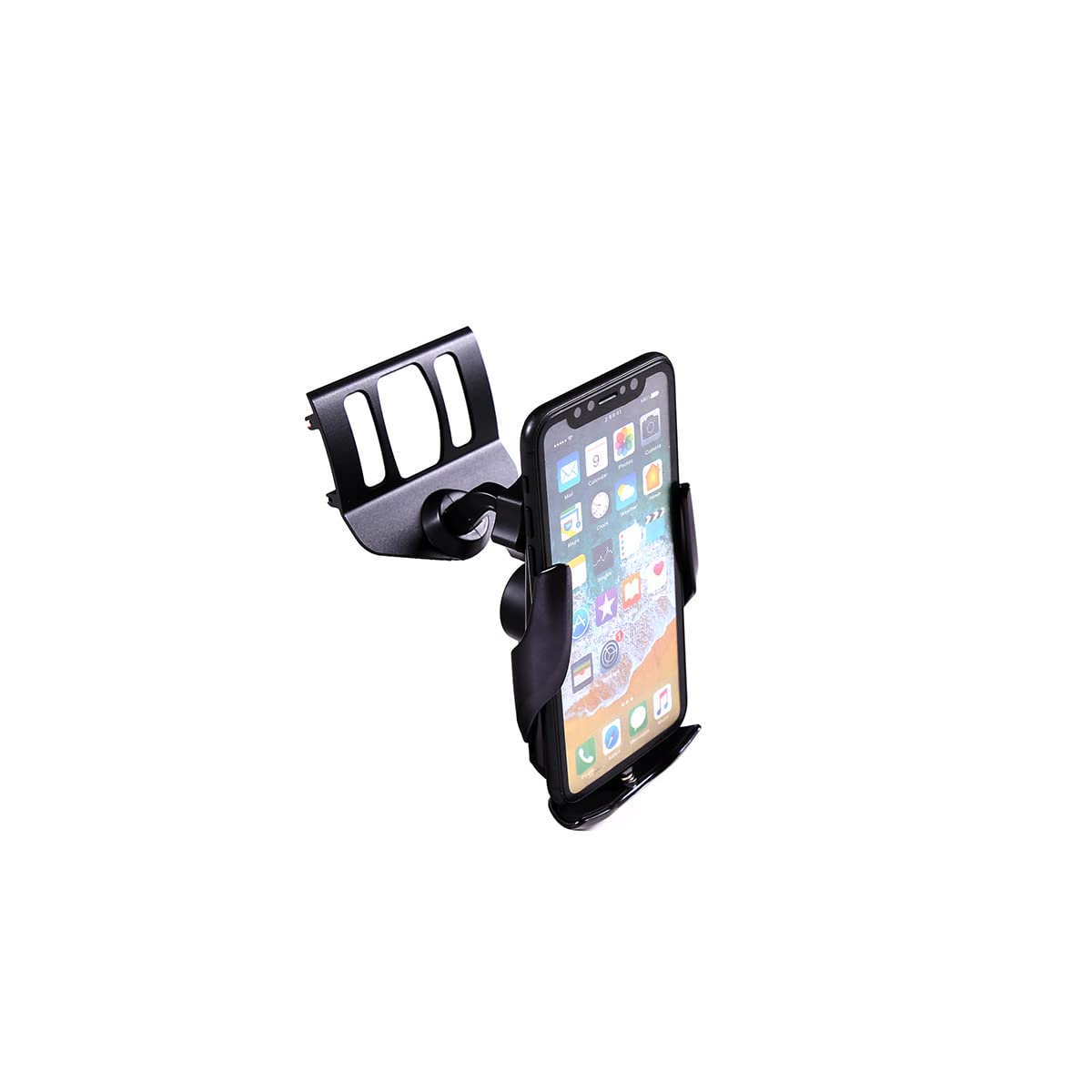 Supporto Telefono Auto Per BMW X5 F15/X6 F16, Lega Alluminio, Ricarica Wireless, Giro 360° - copertina