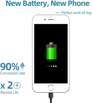 XYIRMCYF 19900mAh Super Capacity Battery Compatible with iPhone 5/5G, 0 Cycle Li-Polymer Replacement Battery for iPhone 5/5G, with Professional Repair Tool Kit