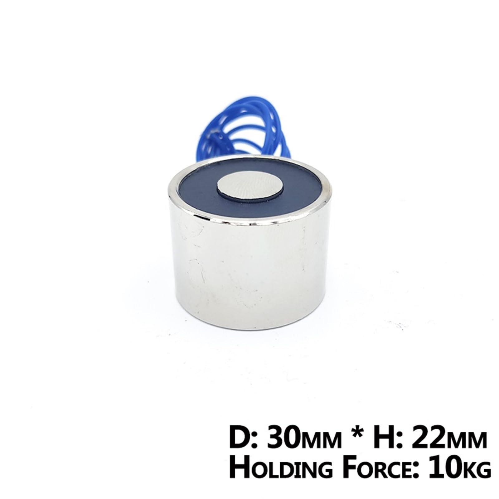 30/22 DC 12V Elettromagnete Cilindro Magneti Elettrici 10KG/100N Forte Solenoide Elettromagnetico Ventosa 1 Pz