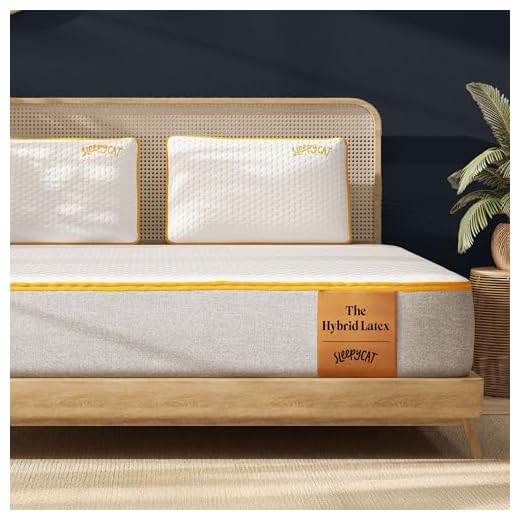 Top 10 Best Mattress in India | Best Memory Foam Latex Mattress In India 5 SleepyCat 6-inch Orthopedic Firm Latex Memory Foam Hybrid Mattress with 5-Zone Support and Bamboo Cover (Queen Size, 78x60x6inches)
