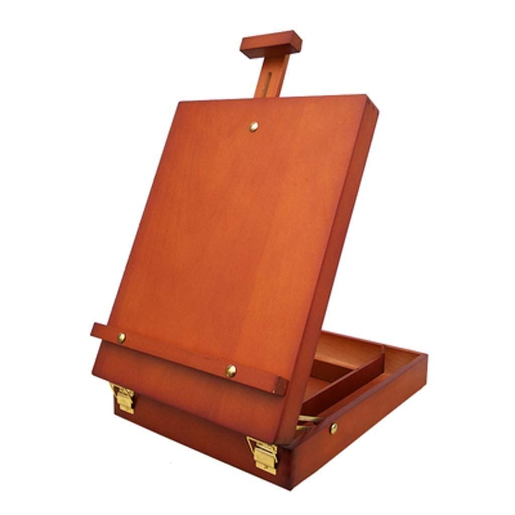 NGDFGR Easel En Sketch Board Painting Art Toolbox Storage Box Professional Display Elegant Versatile Table Place Whilst Plans Artists Craft Box,
