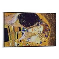 Amazon.co.jp: グスタフ・クリムトの「接吻」ウォールアート ポスター