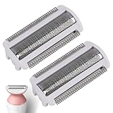 2PCS Replacement Shaver Foil Heads for Electric Lady Shaver, Shaver for Women, Bikini Trimmer Women, Stainless Steel Outer Foil Replacement, Body and Face Shaver Heads for Sensitive Areas