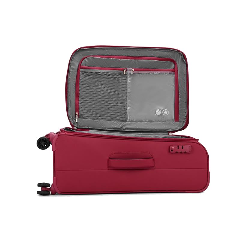 Image of VIP Regent Premium 8-Wheel 79 cm Large Expandable Luggage | Anti-Theft SecuriTech Zipper | TSA Accepted Lock | Lightweight & Spacious (RED)