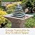 Sunnydaze 40-Inch Layered Slate Pyramid Outdoor Water Fountain with LED Light