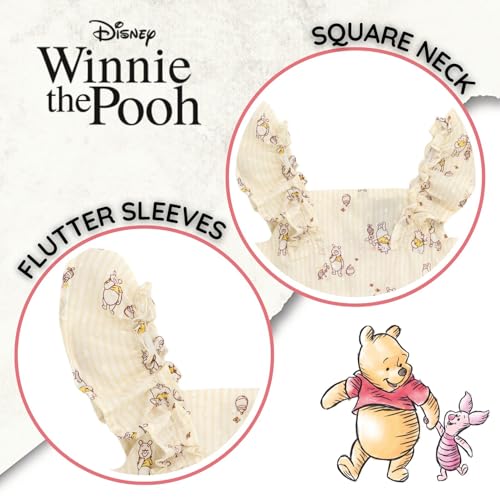 Disney Junior Square Neck Ruffle Dress Infant to Big Kid Sizes (12 Months - 10-12)4